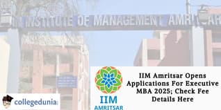 IIM Amritsar Opens Applications For Executive MBA 2025; Check Fee Details Here